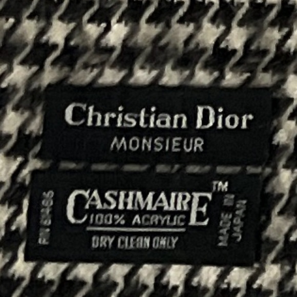Vintage Christian Dior Monsieur Houndstooth Scarf - Picture 5 of 5